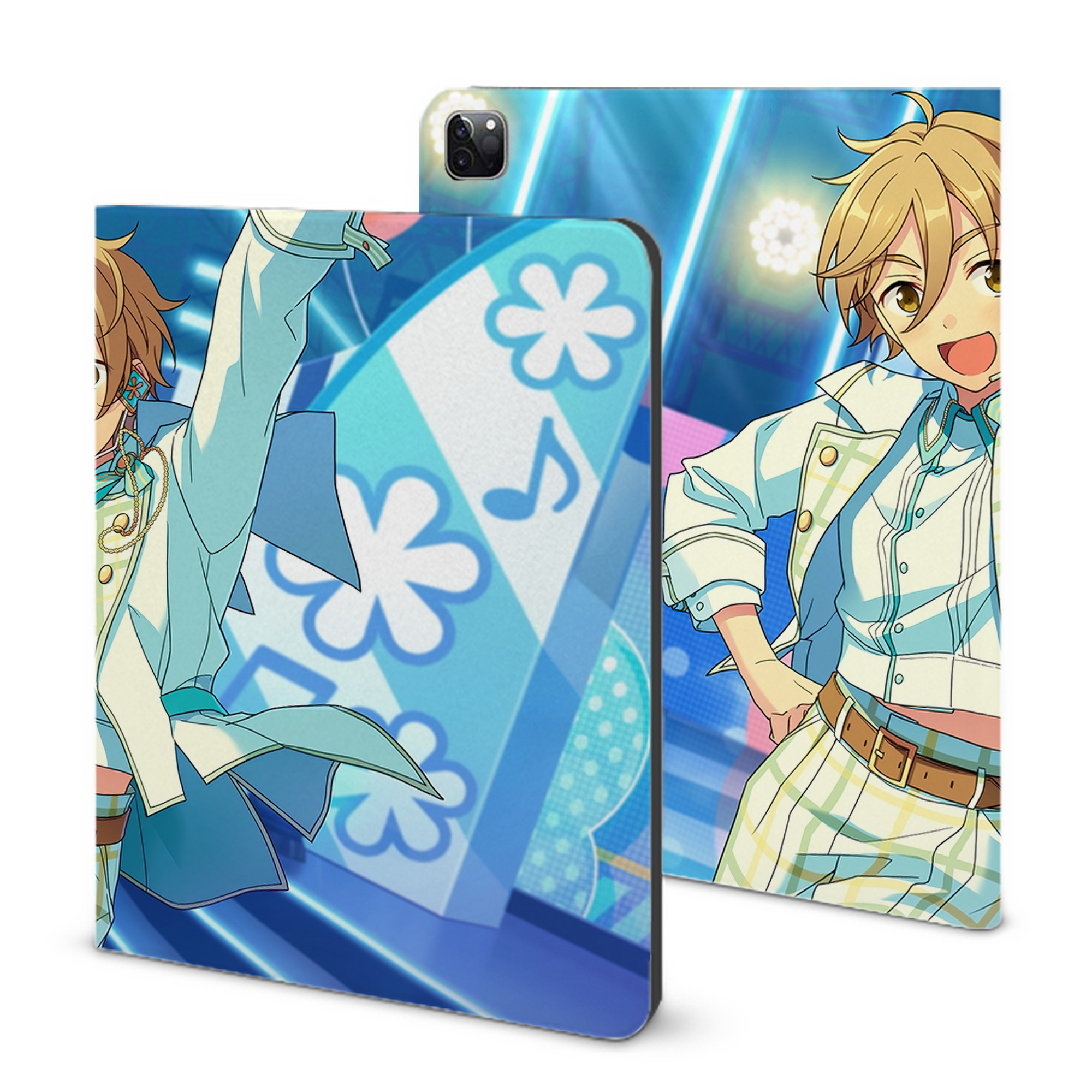 （画像用） あんさんぶるスターズ! Ensemble Stars IPad ケース ブック型 PUレザー TPU 耐衝撃 軽量 薄型 ペン収納なし 全面保護 IPad 各モデル対応